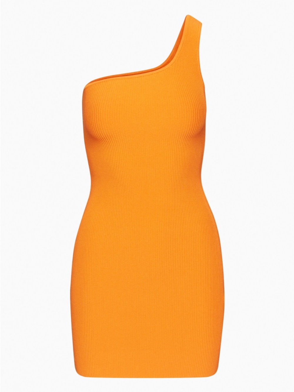 🍊 Aritzia Sculpt Knit One-Shoulder Dress